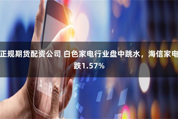 正规期货配资公司 白色家电行业盘中跳水，海信家电跌1.57%